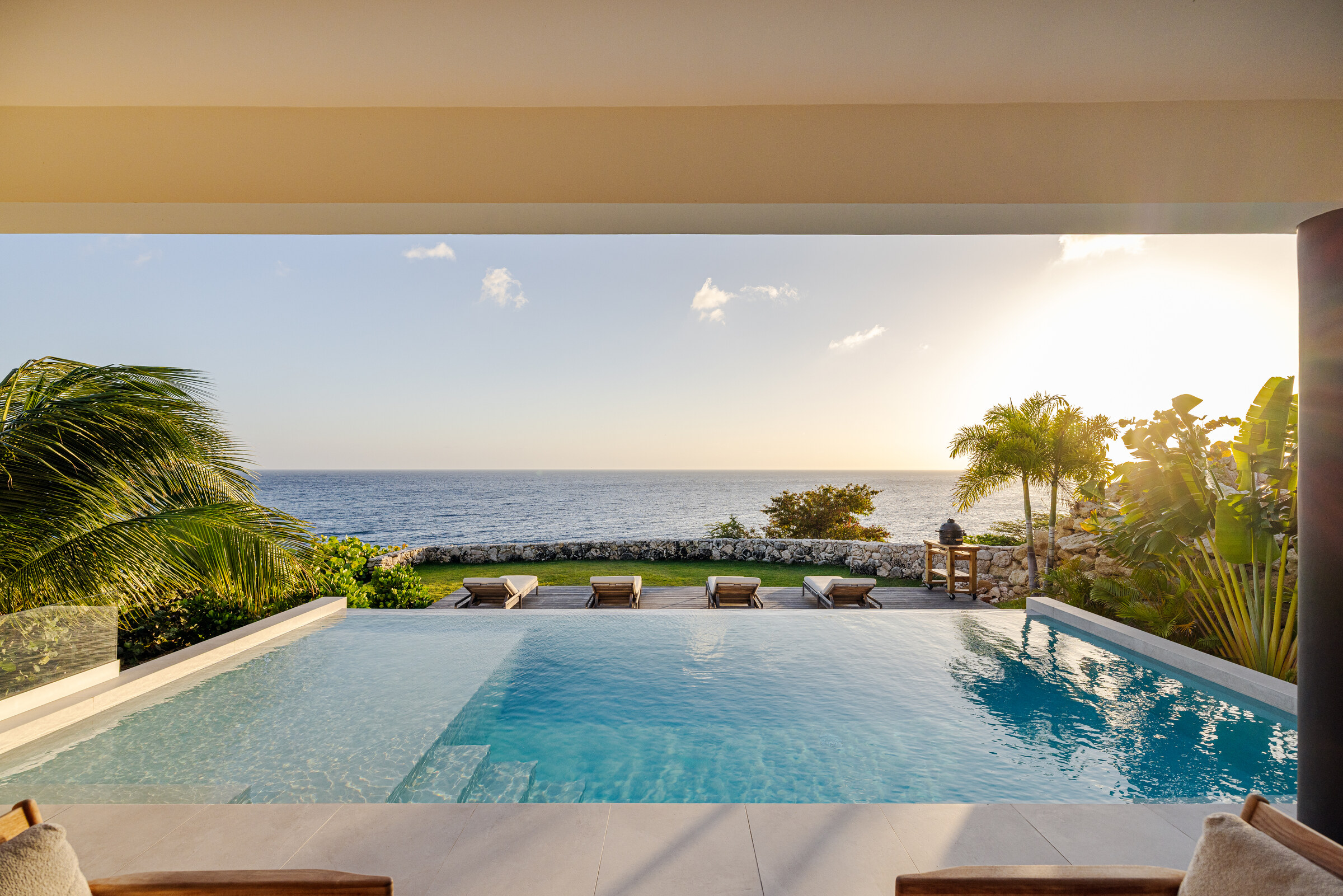 Luxury villa panorama in Curaçao